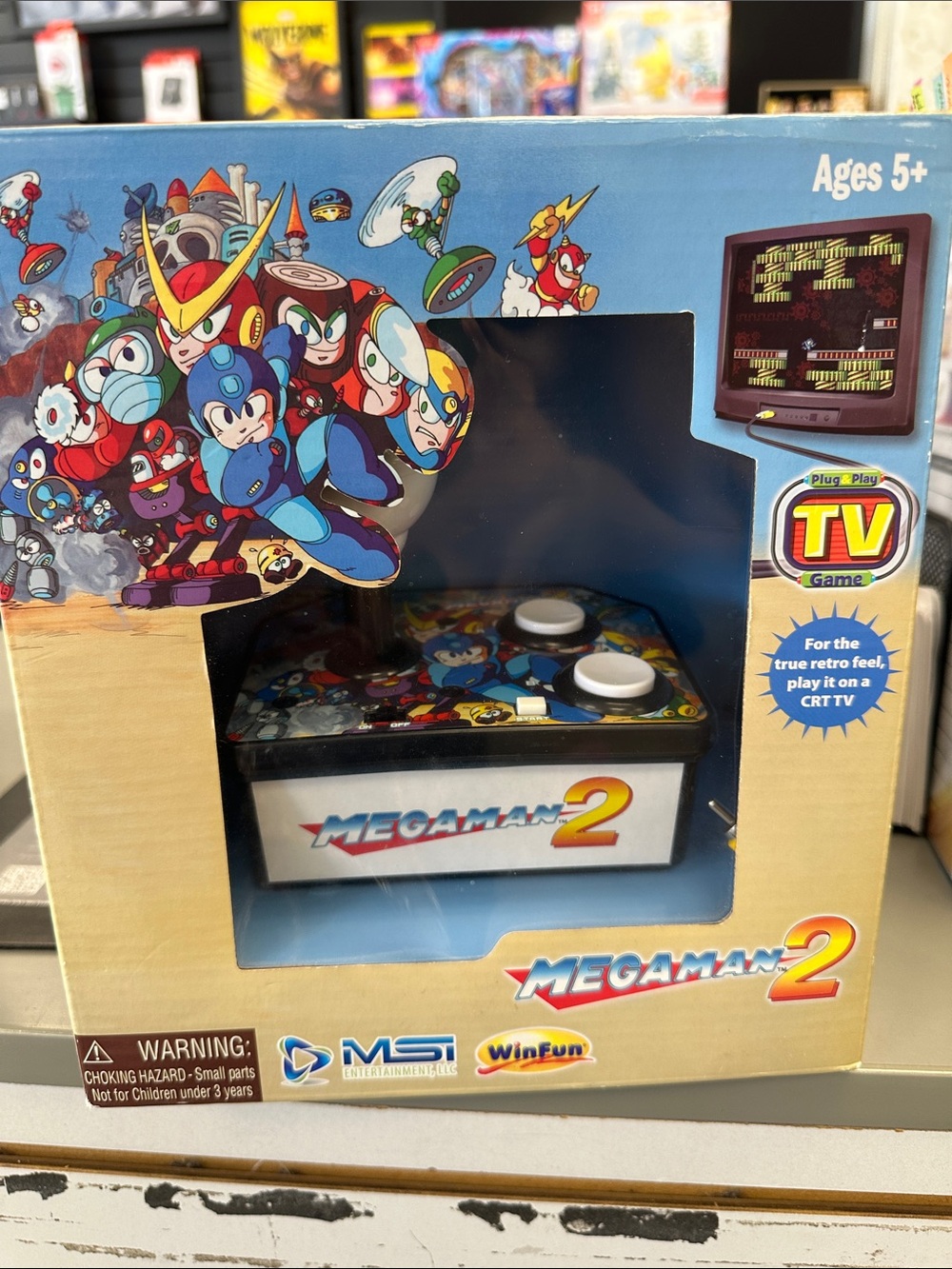 Mega Man 2 Plug-and-Play TV Game Console - Blue/Black